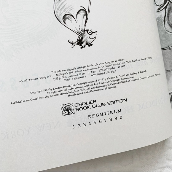 RARE🔥 McElligot's Pool‎ by Dr. Seuss (1974, Glossy Hardcover) - Picture 3 of 8